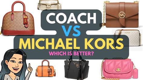 michael kors bags vs coach|coach vs Kors handbags.